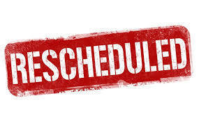 Rescheduled Events